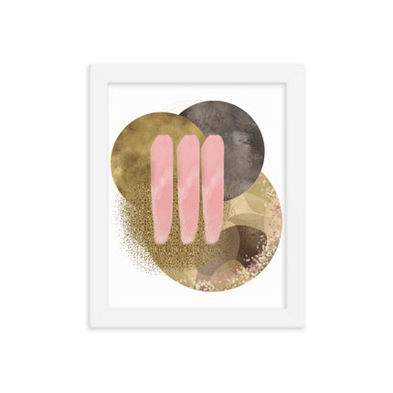 Framed poster - GOLDEN HARMONY CIRCLES