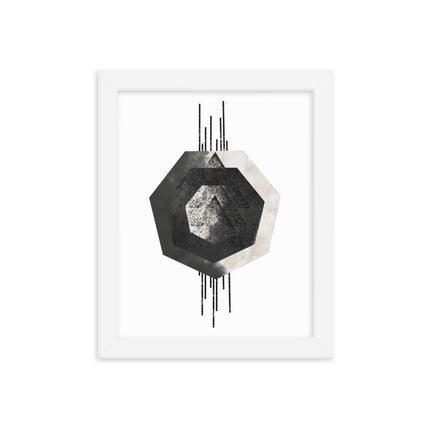 Framed poster - MONOCHROME GEOMETRIC