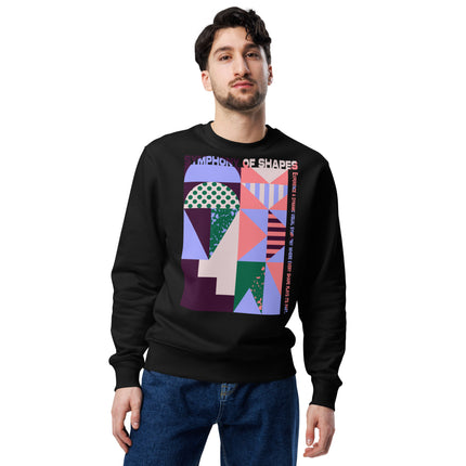 Eco-friendly sweatshirt - SYMPHONY OF SHAPES