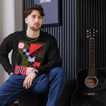 Eco-friendly sweatshirt - ABSTRACT GARDEN
