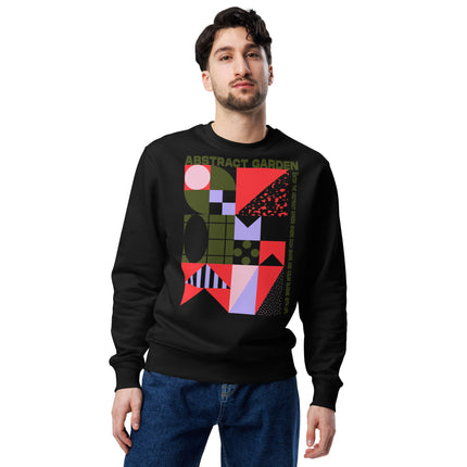 Eco-friendly sweatshirt - ABSTRACT GARDEN