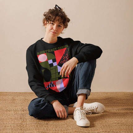 Eco-friendly sweatshirt - ABSTRACT GARDEN