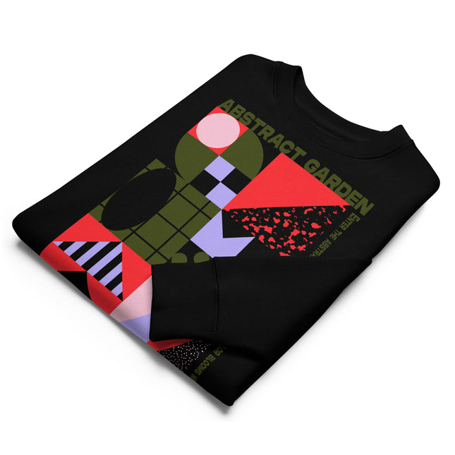 Eco-friendly sweatshirt - ABSTRACT GARDEN