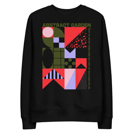 Eco-friendly sweatshirt - ABSTRACT GARDEN