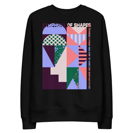 Eco-friendly sweatshirt - SYMPHONY OF SHAPES