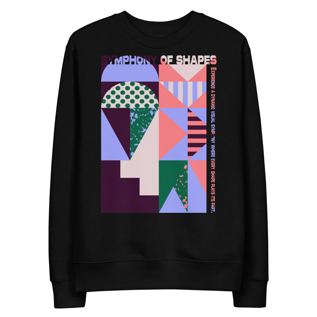 Eco-friendly sweatshirt - SYMPHONY OF SHAPES