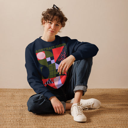 Eco-friendly sweatshirt - ABSTRACT GARDEN