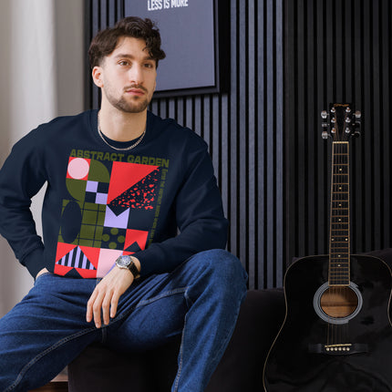 Eco-friendly sweatshirt - ABSTRACT GARDEN