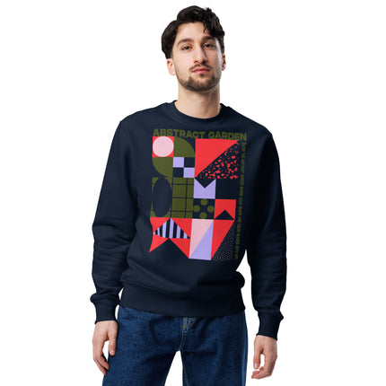 Eco-friendly sweatshirt - ABSTRACT GARDEN