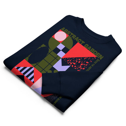 Eco-friendly sweatshirt - ABSTRACT GARDEN