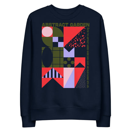 Eco-friendly sweatshirt - ABSTRACT GARDEN