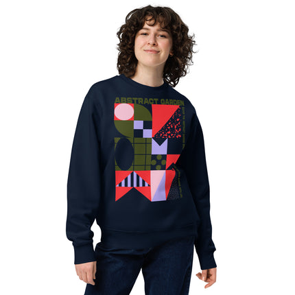 Eco-friendly sweatshirt - ABSTRACT GARDEN
