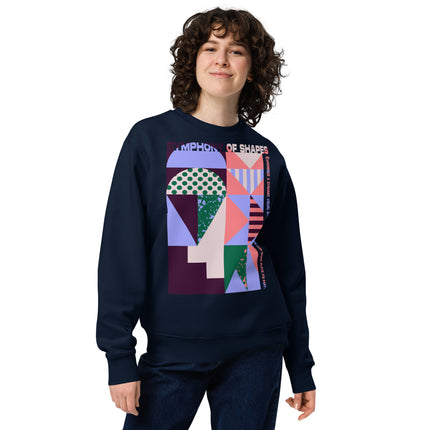 Eco-friendly sweatshirt - SYMPHONY OF SHAPES