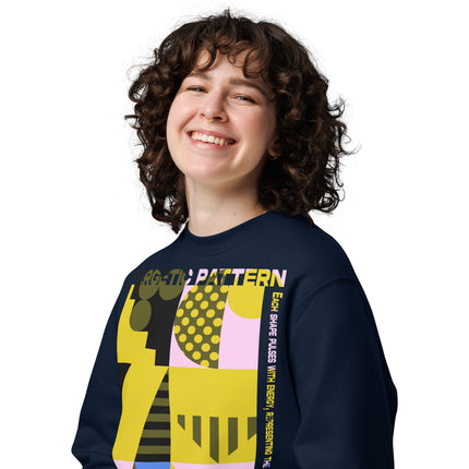 Eco-friendly sweatshirt - ENERGETIC PATTERNS