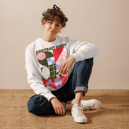 Eco-friendly sweatshirt - ABSTRACT GARDEN