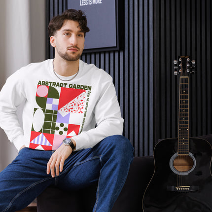 Eco-friendly sweatshirt - ABSTRACT GARDEN