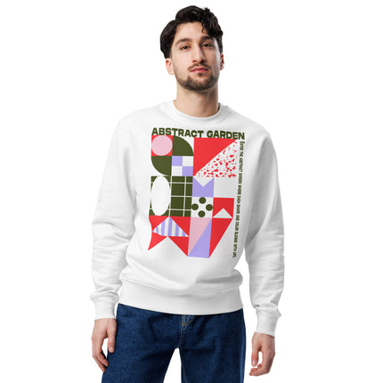 Eco-friendly sweatshirt - ABSTRACT GARDEN