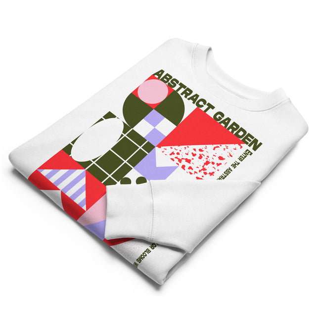 Eco-friendly sweatshirt - ABSTRACT GARDEN