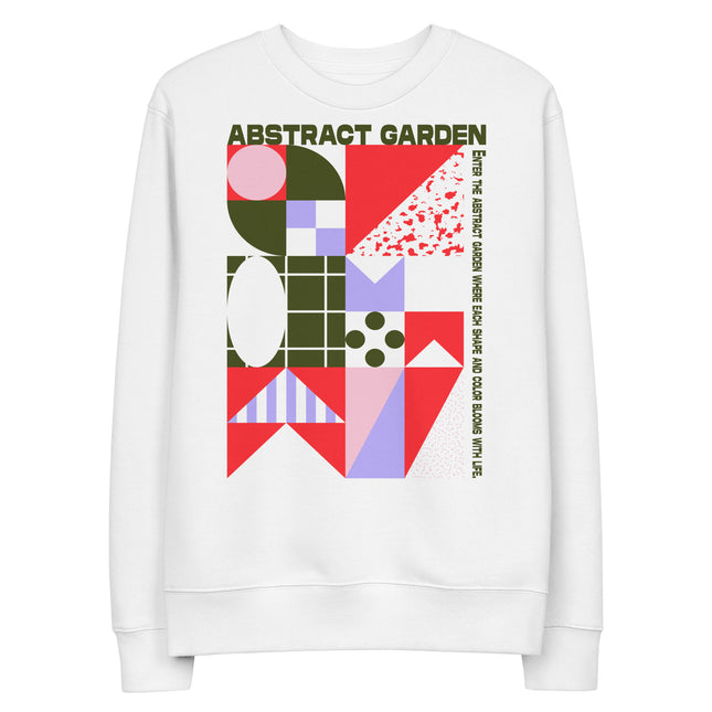 Eco-friendly sweatshirt - ABSTRACT GARDEN