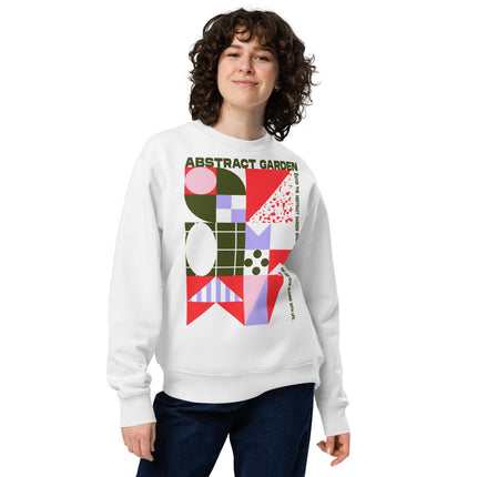 Eco-friendly sweatshirt - ABSTRACT GARDEN