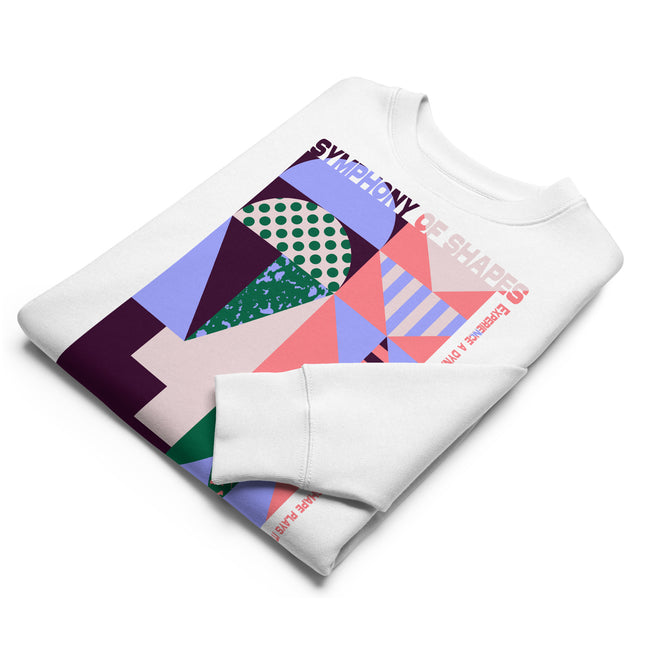 Eco-friendly sweatshirt - SYMPHONY OF SHAPES