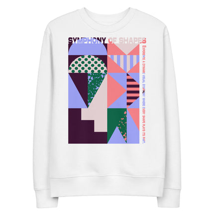 Eco-friendly sweatshirt - SYMPHONY OF SHAPES
