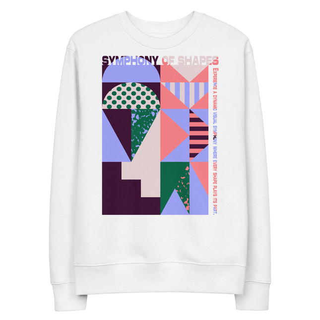 Eco-friendly sweatshirt - SYMPHONY OF SHAPES