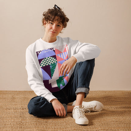 Eco-friendly sweatshirt - SYMPHONY OF SHAPES