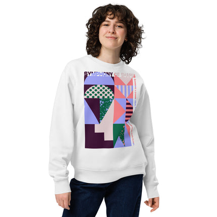 Eco-friendly sweatshirt - SYMPHONY OF SHAPES