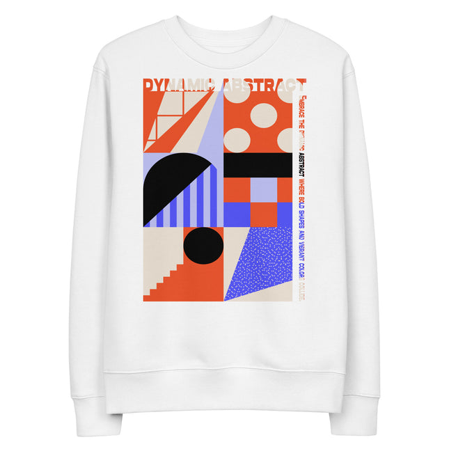 Eco-friendly sweatshirt - DYNAMIC ABSTRACT