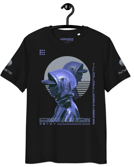 DISTRACTION BLUE Organic T-Shirt