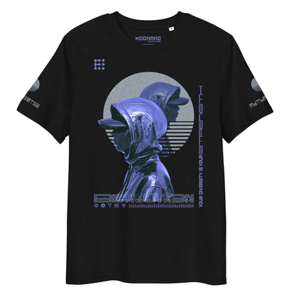 DISTRACTION BLUE Organic T-Shirt