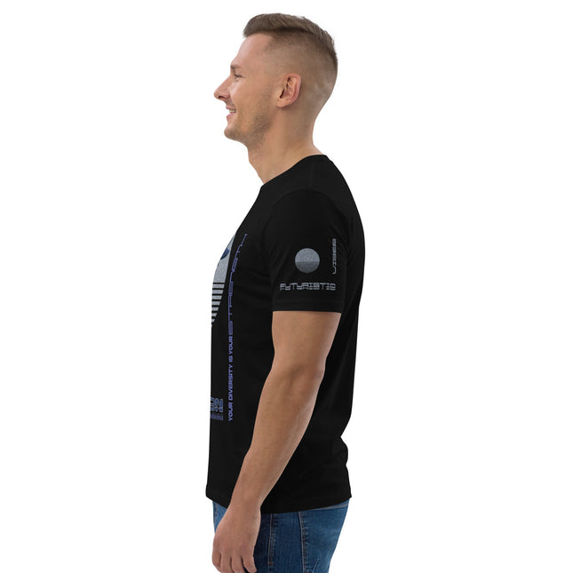 DISTRACTION BLUE Organic T-Shirt
