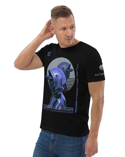 DISTRACTION BLUE Organic T-Shirt