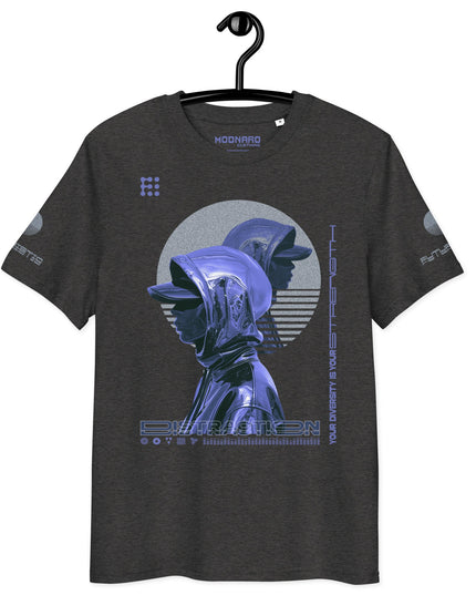 DISTRACTION BLUE Organic T-Shirt