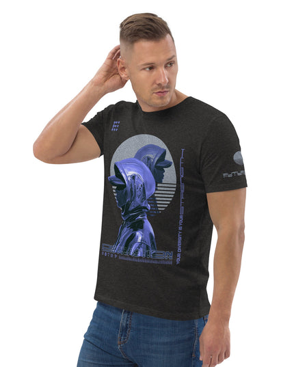 DISTRACTION BLUE Organic T-Shirt
