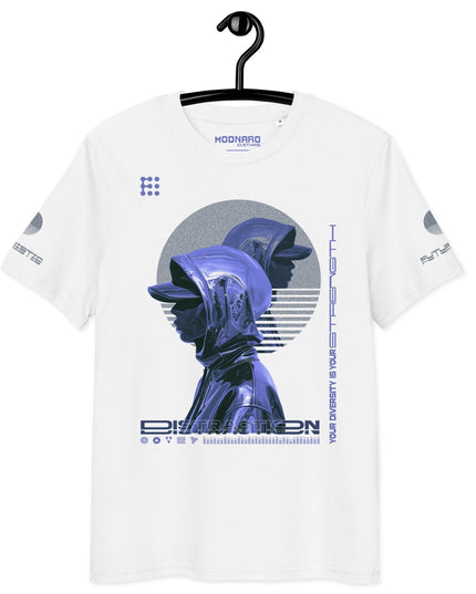 DISTRACTION BLUE Organic T-Shirt