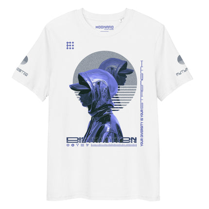 DISTRACTION BLUE Organic T-Shirt