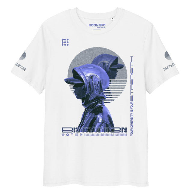 DISTRACTION BLUE Organic T-Shirt
