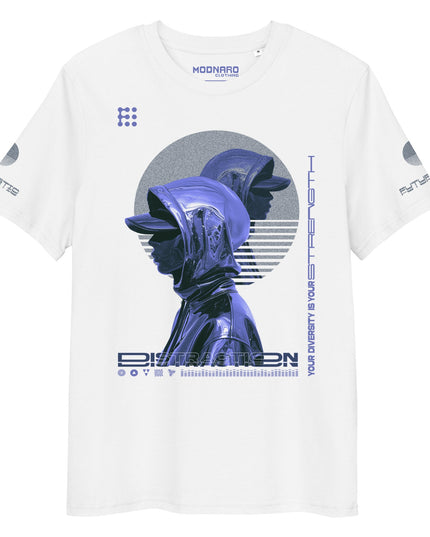 DISTRACTION BLUE Organic T-Shirt
