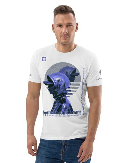 DISTRACTION BLUE Organic T-Shirt